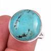 Natural Tibetan Turquoise Gemstone 925 Solid Sterling Silver Gift Ring S.9 a8I17