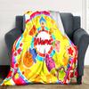 Customiz Name Personality plim plim  Blanket Soft &Warm Sofa Office Bed Travel Lunch Break Blanket, Gift Suitable All Seasons