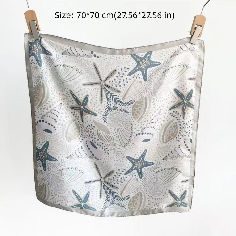 Starfish Ribbon Hair Bands Satin Turban Headwrap New Neck Hair Tie Girls