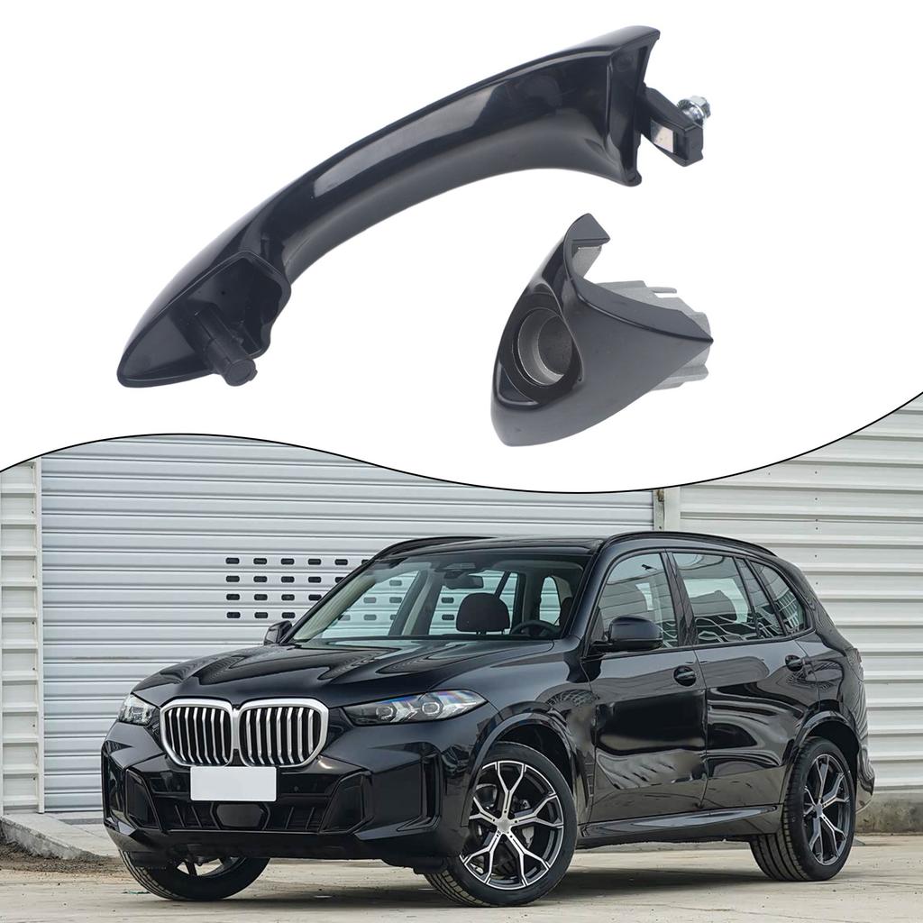 Gloss Black Front Right Driver Side Outer Door Handle For For BMW For X5 E53 2000 2001 2002 2003 2004 2005 2006 RHD ReplacementGood product