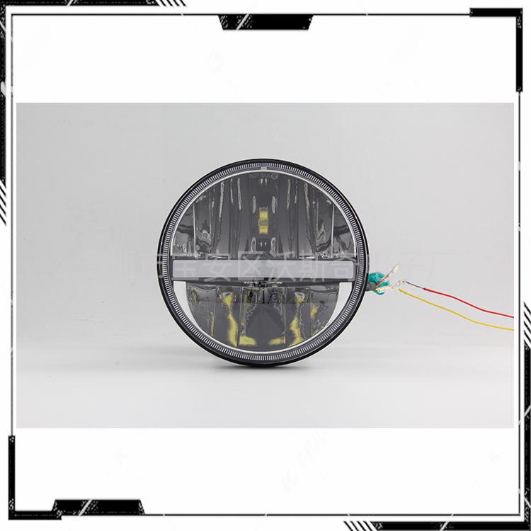 Wrangler 7" 30W LED Headlight with Daytime Running Light and Turn Signal, High/Low Beam.