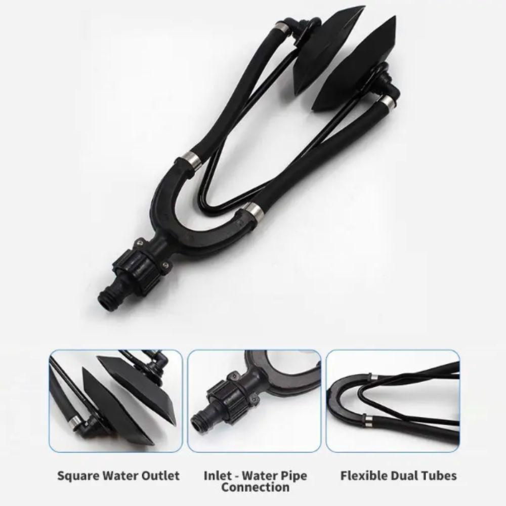 Round Ear Cups Engine Flusher Dual Water Feed Boat Ear Muff Dual Feed Flusher  Outboard Motors