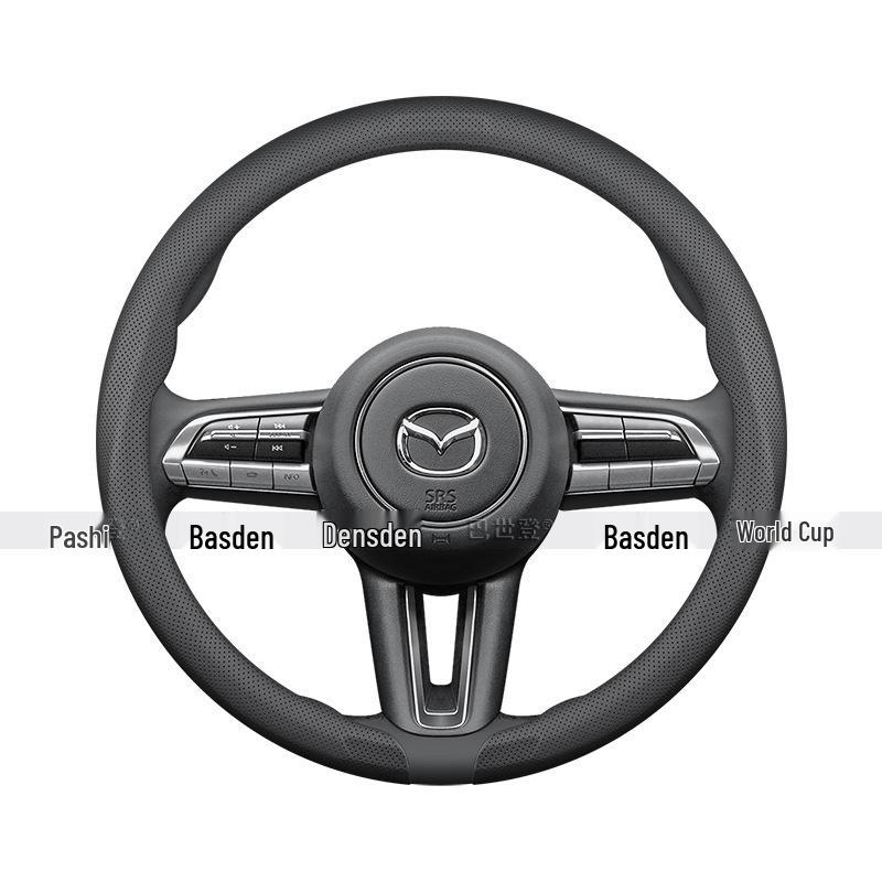 Чехол на 3-спицевое рулевое колесо Mazda Axela, CX5, M6, CX4, CX-30, Atenza (EZ-60)