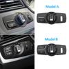 LHD RHD Headlight Lamp Rotary Button Foglight Switch Cover Panel Trim For BMW 5 5GT 6 7 X3 X4 Series F10 F11 F07 F06 F01 F25 F26