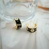 Daisy Stud Earrings: S925 Sterling Silver, Drip Oil, Retro Design, Luxury Feel