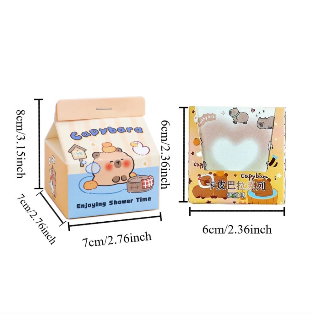 Декоративные бирки Capybara Note Paper Канцелярские принадлежности Cute Capybara Memo Pad Bookmark Marker