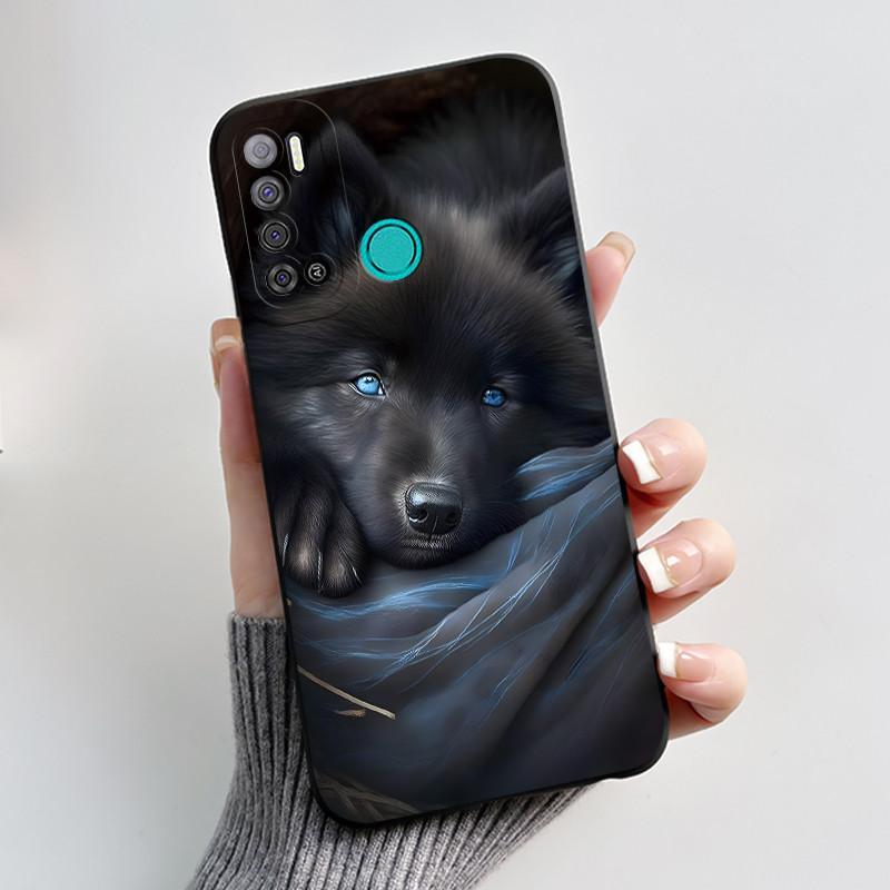 Для Tecno Pouvoir 4 Pouvoir 4 Pro LC7 LC8 Чехол Роскошный Милый Кролик с Сердечками Смешной Чехол для Телефона Черный Силиконовый Защитный Задний Чехол