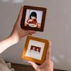 Элитная настольная мини-фоторамка из массива дерева с закругленными углами, 2 дюйма, для пар, детей и лучших друзей