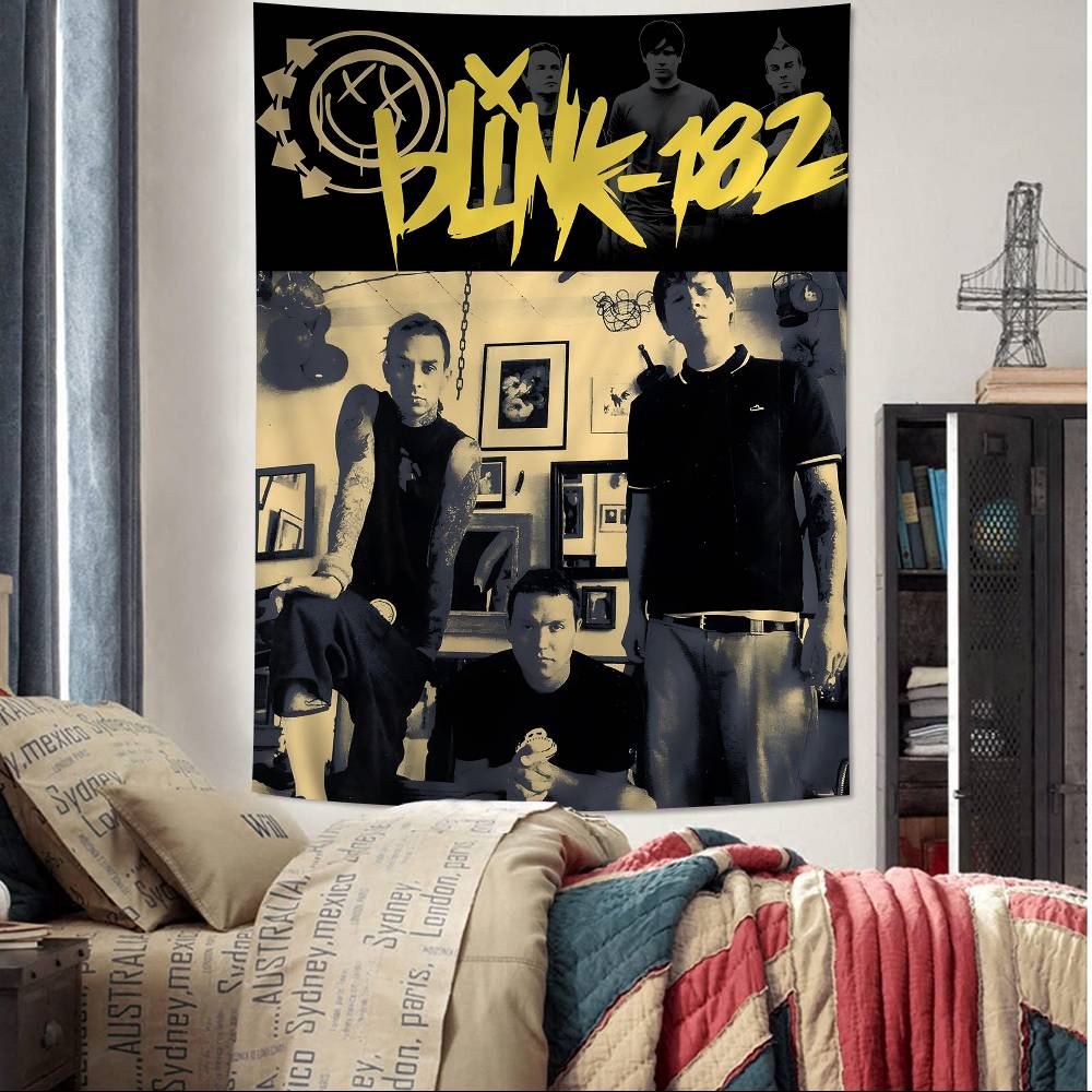 BBlink 182 Рок-группа Красочный Гобелен Настенное Панно Богемные Настенные Гобелены Мандала Настенное Искусство Декор