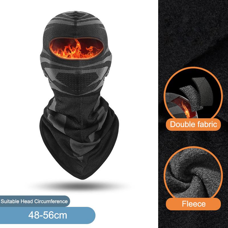 Зимняя мотоциклетная Балаклава, ветрозащитная теплая полнолицевая маска, эластичные шапки для шлема, уличные велосипедные лыжи, походные шарфы