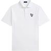 Polo SS24 Letter Pattern Embroidered Straight Fit Casual Short Sleeve Polo Shirt Men Polo Shirts White MNPOKNI1N822947-100