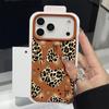 Чехол с леопардовым принтом и бантами Для iPhone 17 18 Pro Max Силиконовый чехол с текстурой кожи Для iPhone 16 15 14 13 Pro Max 17E