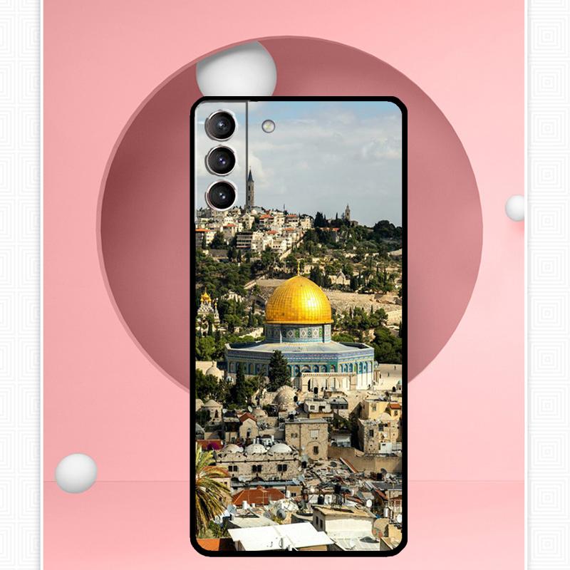Чехол Купол Скалы Иерусалим для Samsung Galaxy S24 S23 Ultra S22 S20 FE S21 FE Note 10 20 S8 S9 S10 Plus