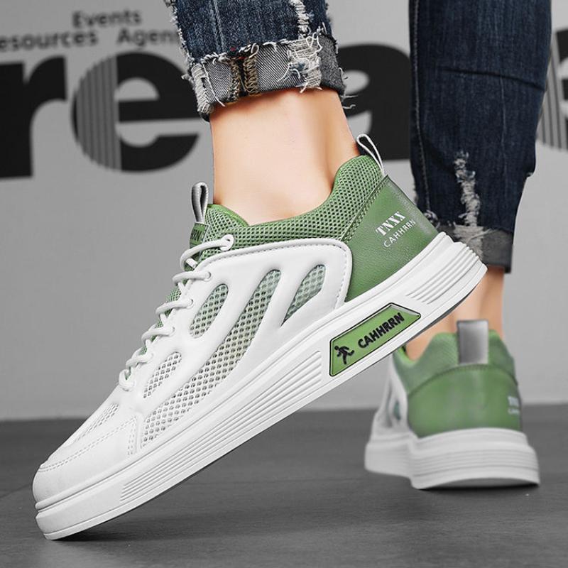 Brand Men's Mesh Casual Sneakers Platform Lace Up Casual Shoes Summer Outdoor Casual Hiking Board Shoes for Men Zapatos Casuales