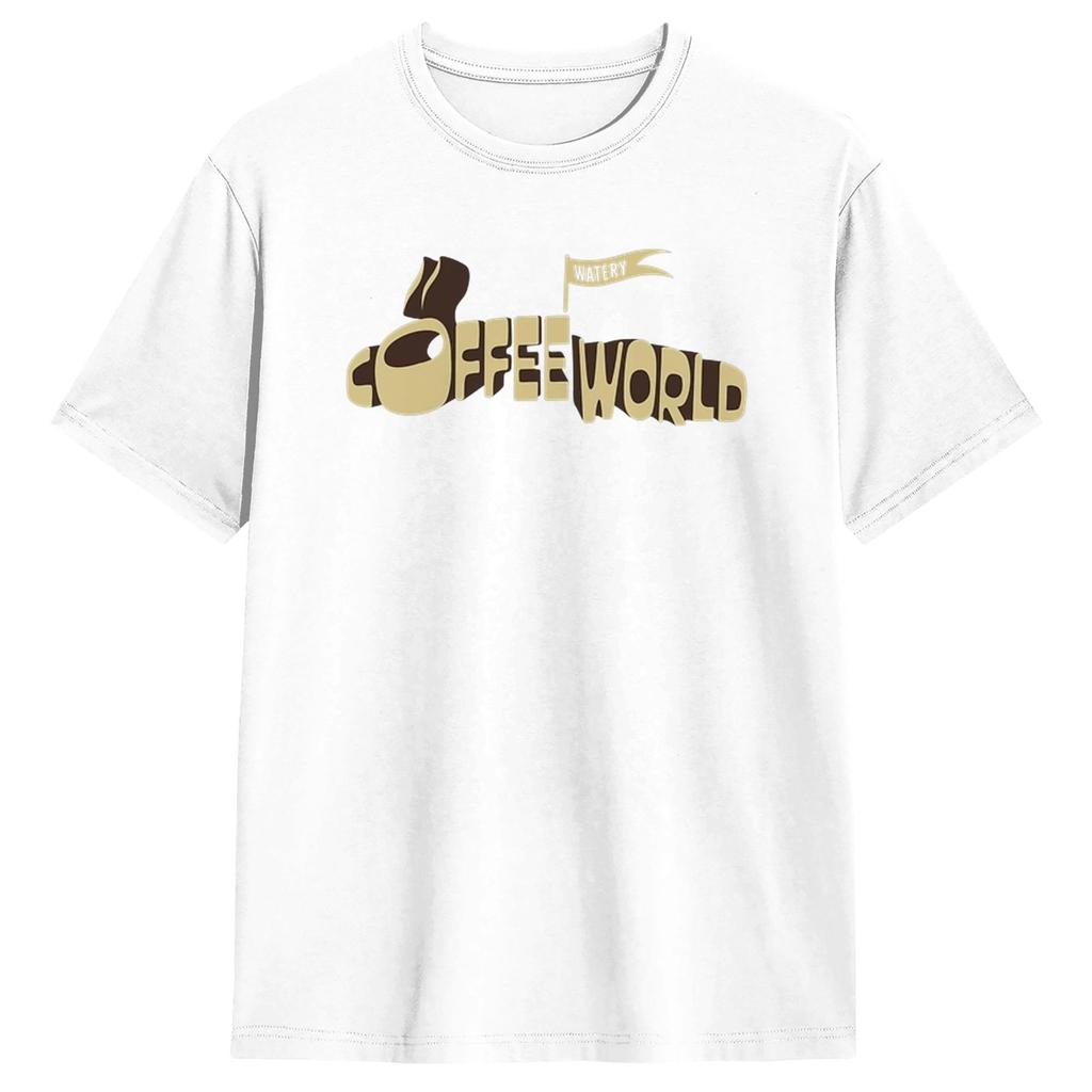 Alan Wake 2 Coffee World T Shirt Harajuku T Shirts ShortSleeved Y2K Funny Tshirt Summer 100 Cotton Plus Size 5XL Tees