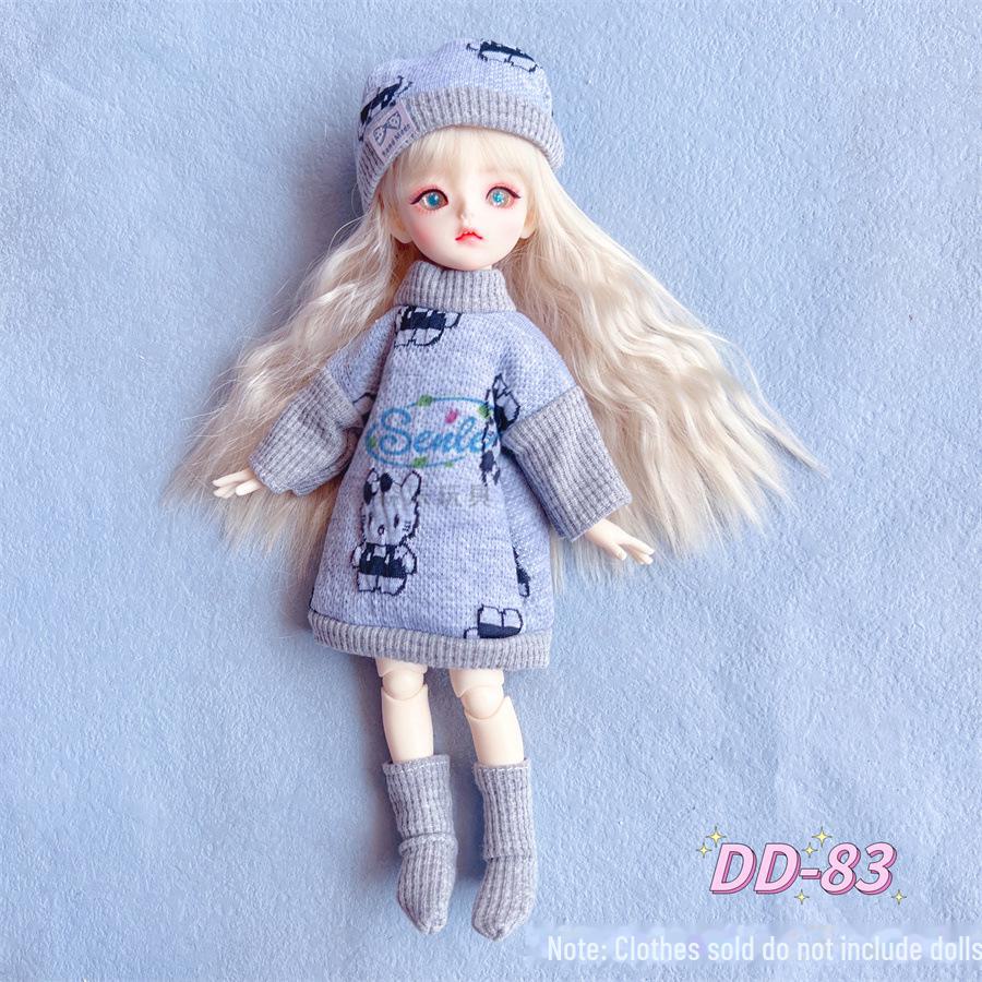 30 Cm 6-Point BJD Doll Dress Set - Lolita Style Clothes for Doll Dress-Up