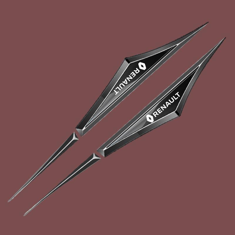 Внутренние наклейки Углеродное волокно Наклейки-эмблемы на крыло автомобиля Наклейки Подходят для Renault RS Koleos Captur Kadjar Megane Clio Ta