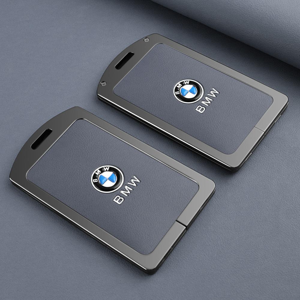 BBKK9 Zinc Alloy Car Smart NFC Card Key Case Cover Shell Keyless For BMW M 3 5 7 Series X1 X3 X5 X6 X7 535le Auto Keychain Accessories