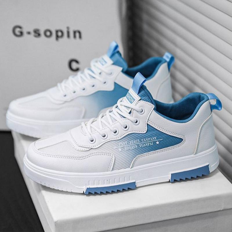 Универсальная белая обувь для мужчин Летняя повседневная дышащая обувь с сетчатыми вставками Модная спортивная обувь для мужчин с увеличением роста