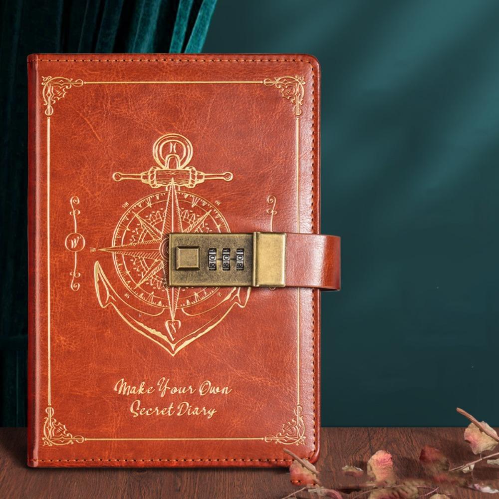 Канцелярский блокнот с паролем Защита секретов Дневник путешественника Блокнот А5 с замком Студент