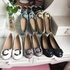 Spring Summer Genuine Leather Shoes Women Flats Soft Fashion Brand Flat Cow Leather Shoes Black White Blue Plus Size 42