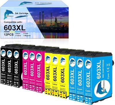 Cartouche D'encre - GoToners - 603XL - Compatible - Pack De 12 - Haute Qualité