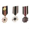3 Pack Medal with Ribbon, Uniform Pin Brooch Badge Navy Style for Men Boys Kids Cosplay