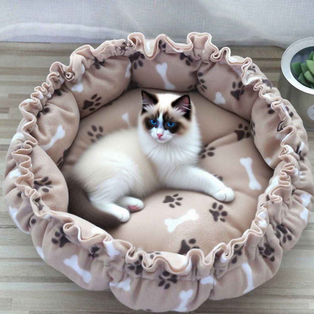 Soft Material Soft Warm Nest Creative Design Adjustable Pet Bed Drawstring Pet Bed Pet Comfort