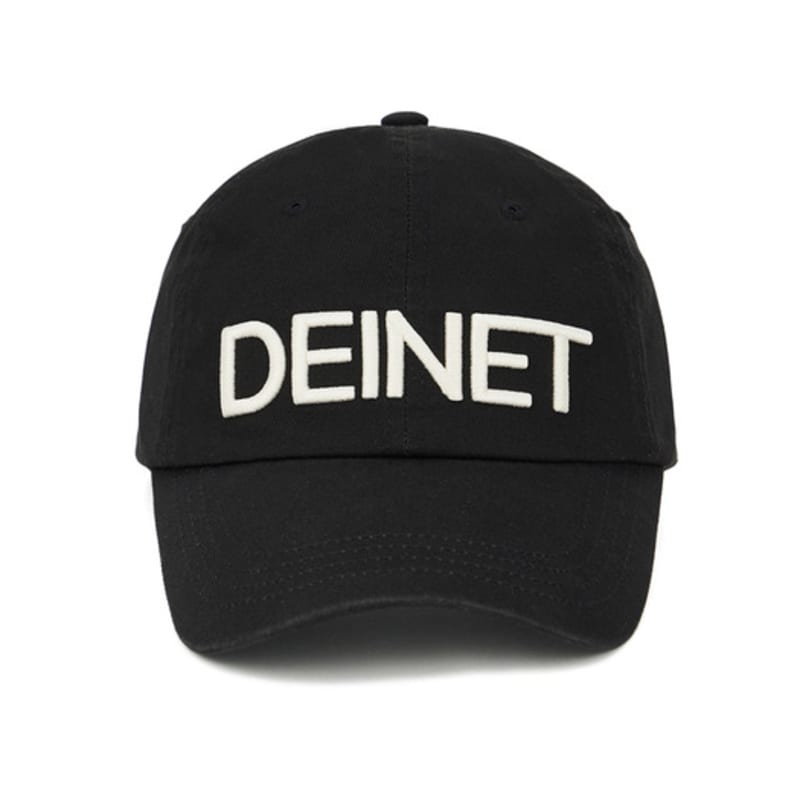 КЕПКА DEINET DEINET С СТИРАНЫМ ЛОГОТИПОМ ЧЕРНАЯ