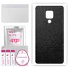 apgo Protective Skin Sticker for the Back Compatible with Huawei Mate 20 X, Wrap Film, Foil, Vinyl - Pattern Black Honeycomb
