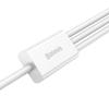 Baseus Superior Series Usb-A - Usb-C / Lightning / Micro Usb 3.5A кабель 1M - Белый