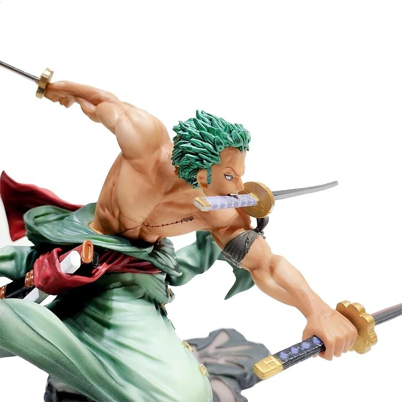 One Piece Roronoa Zoro Фигурка Коллекционная Статуэтка Премиум Аниме Персонаж Модель Настольное Украшение Высота 21 СМ Фигурка из ПВХ