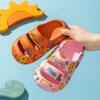 Модные детские пляжные тапочки для мальчиков и девочек, домашняя обувь для малышей, летние толстые шлепанцы, мягкие сандалии для отдыха на открытом воздухе из ЭВА, балетки