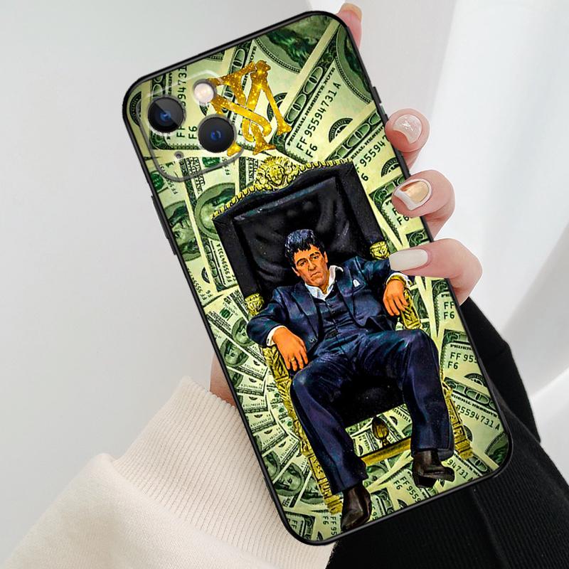 Чехол для телефона "Лицо со шрамом" Тони Монтана Для iPhone 11 12 13 14 15 16 Pro Max Mini X XR XS Max Plus Чехол Funda