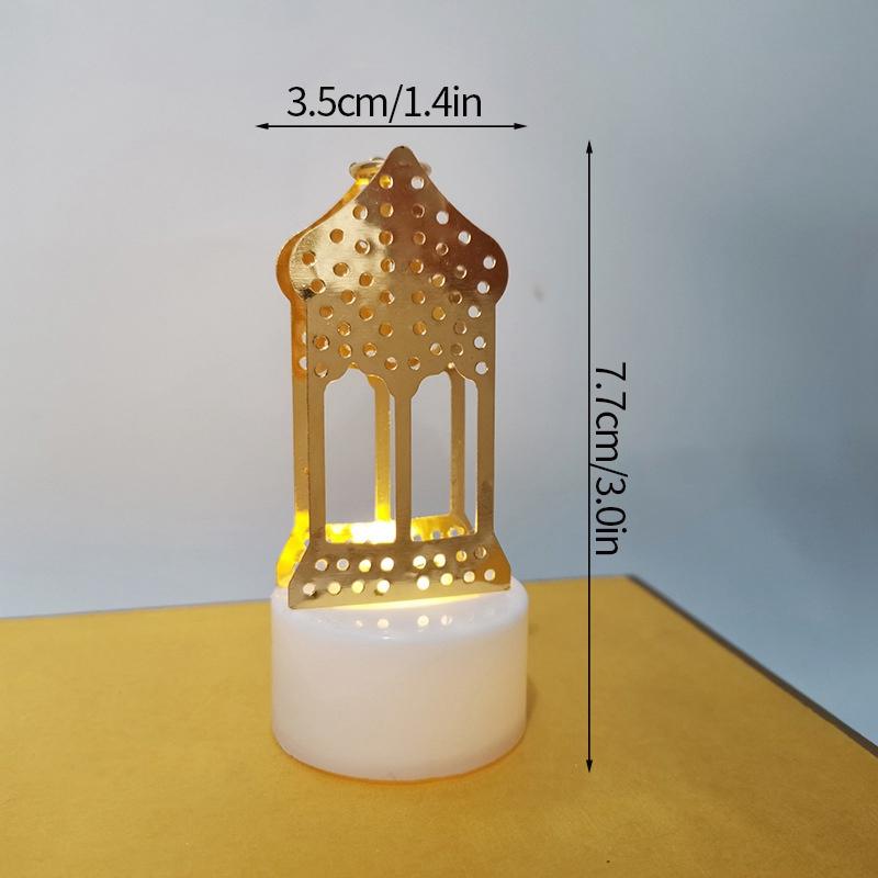 Ид Рамадан свеча светодиодный ночник Ид мусульманская вечеринка Декор аксессуары мусульманский фестиваль вечеринка декор Луна лампа Рамадан Декор