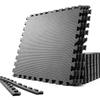 SOLPEX Training Joint Shock Home Large Gym 60cm X 60cm X 6 Scratch High Vibration Floor Mat for Training Side Parts Included Mat, Exercise,