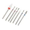 7pcs Portable Nail Drill Bits Professional Nail Drill Kit Manicure Pedicure Polishing Shaping Tools