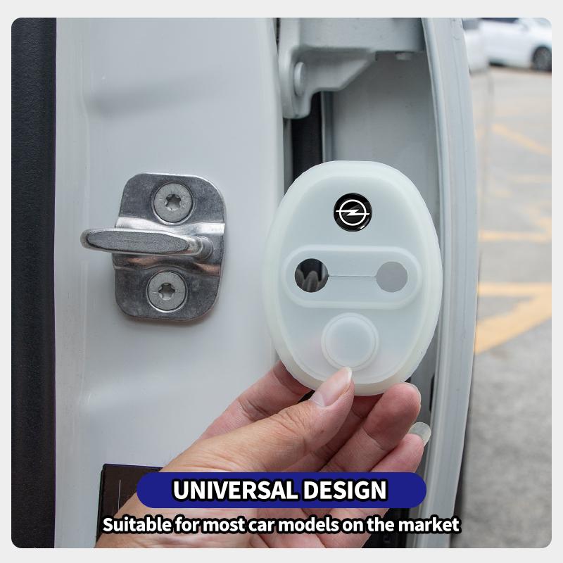 4pcs Car Styling Auto Protect Door Lock Cover Stickers Accessories Case For Opel Insignia Astra Antara Meriva Zafira H G Corsa