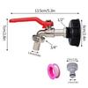 1/2'' IBC Water Tank Connector 2 1 Way Water Coupling Adapter Garden Hose Irrigation Tap Joint Replacement Valve Fitting Faucet
