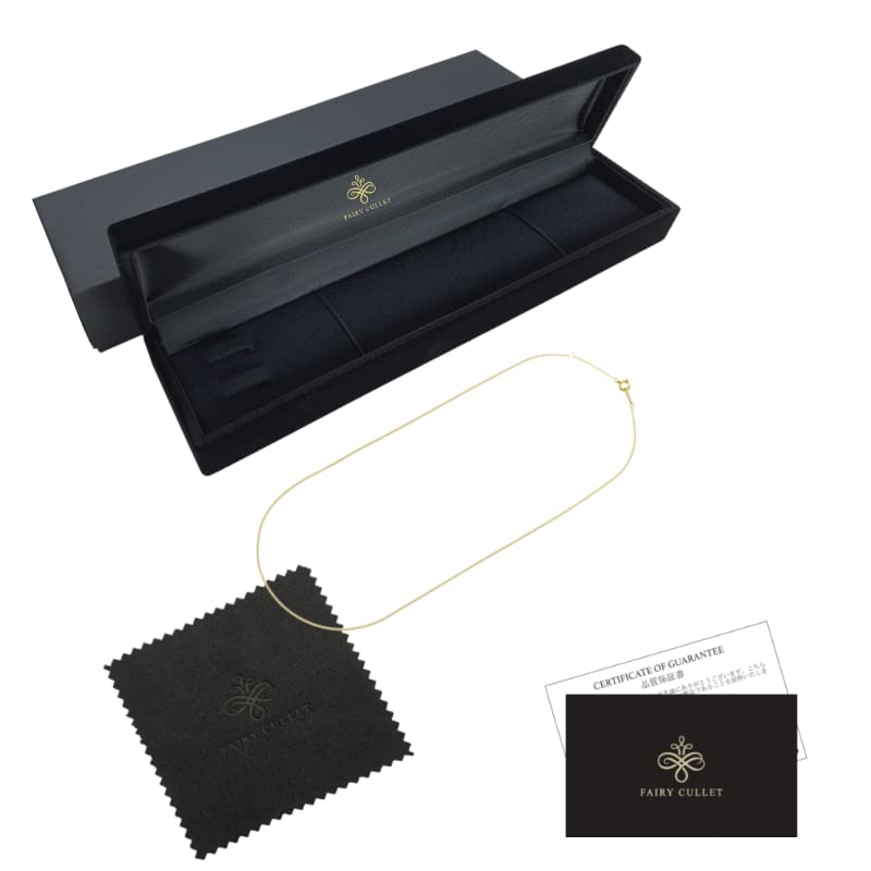 Ожерелье Fairy Carret из 18-каратного золота с плетением панцирь, сделано в и застежка, двусторонняя цепочка, Япония, сертифицировано, 45 см, (приблизительно. 1,2 г, ширина 0,84 мм)