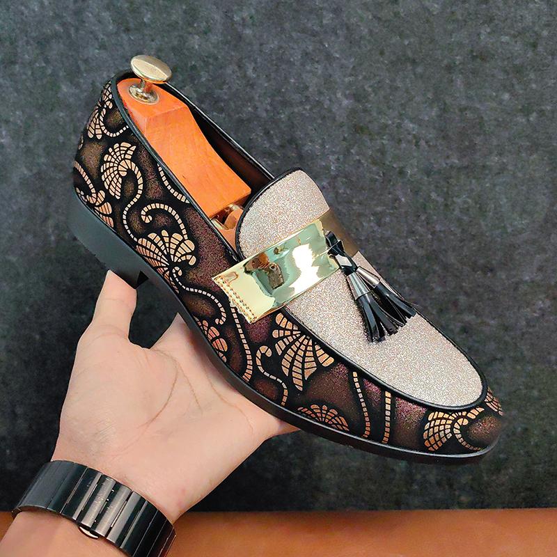 Мужские модные мокасины из искусственной замши разных цветов с декоративными кисточками, повседневная обувь, классическая износостойкая обувь для ночного клуба и парикмахера