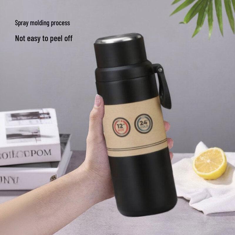 HPMILY 800ml Insulated Stainless Steel Water Bottle with Tea Filter