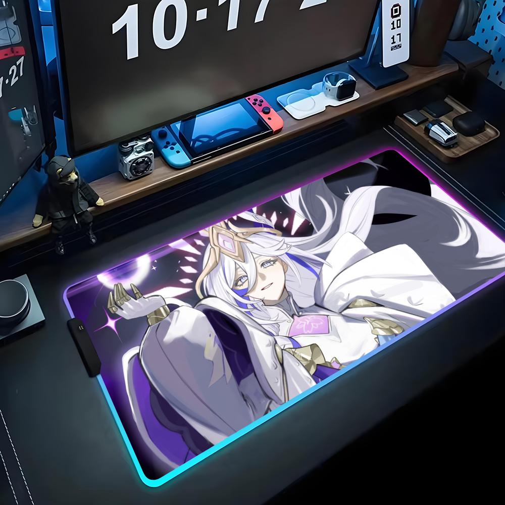 Misteln schariac Коврик для мыши RGB Игровой коврик для мыши Большой светодиодный коврик Настольный коврик для ПК Светящийся коврик для мыши Большие коврики для клавиатуры Настольный ковер С