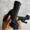 Designer Woman Shoes 2025 New Fashion Platform Boots Ladies High Quality Luxury Women Leather Boots Women Super High Heels Boots