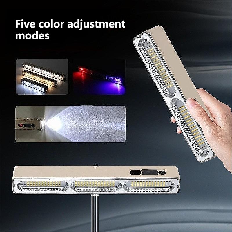 Rechargeable Camping Light Waterproof Camping Lamp Tube Dimmable LED Magnetic Lamp Tube with Hook Outdoor Camping Equipmentnt