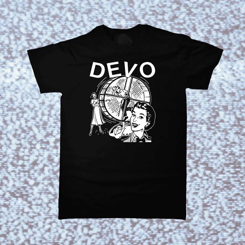 Vintage Devo Band Short Sleeve Cotton Black All Size Men Women Shirt AG371 Unisex T-Shirt