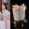 Flower Hanfu Hair Stick Pearls Butterfly Hair Comb Chinese Style Hairpin Set  Wedding Photos