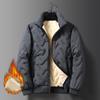 Men's Winter Sport Coat Lamb Fleece Cardigan Hoodie Fleece Thick Hoodie Coat, Sweat Jacket
