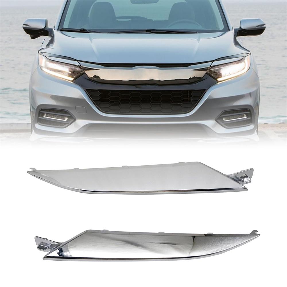 Хромированная решетка капота и отделка фар Модинг Для Honda HRV HR-V 2019-2021 71168-T7A-J51 71163-T7A-J01 71168T7AJ51