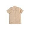 Timberland Solid Slim Fit Single Breasted Short Sleeve Shirt Men Shirts Brown Beige A2BCXP50